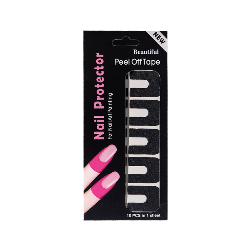 Nail Art Imitation Overflow Sticker Spray Gun Anti-Overflow Auxiliary Silicone Sticker Brush Nail Polish Glue Anti-Overflow Glue Nail Art Special Auxiliary Tool Sticker