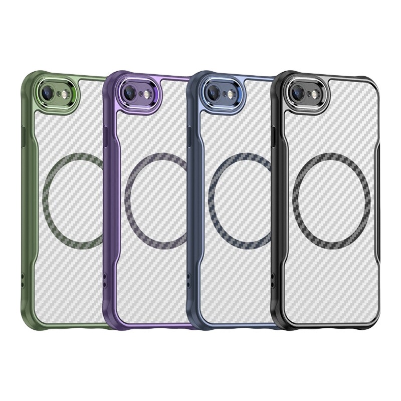 For Apple iPhone SE3 Mobile Phone Case Apple SE3 Semi-permeable Carbon Fiber Airbag Anti-drop Mobile Phone Case For Apple iPhone SE3 Mobile Phone Case Apple SE3 Semi-permeable Carbon Fiber Airbag Anti-drop Mobile Phone Case