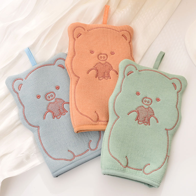 All-Personal Silk Shower Scrub, Adult Household Thickened Strong Decontamination Back Scrub and Shower Glove, Wholesale Shower Towel