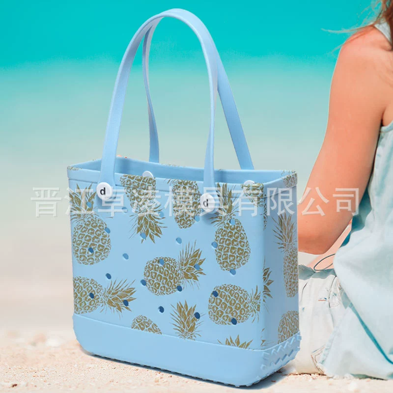 Трансграничная новая пляжная сумка из ЭВА Наружная сумка с принтом отверстий Дорожная сумка большой емкости для хранения Многофункциональная сумка для домашних животных