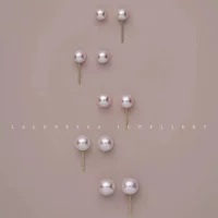 18-каратные золотые жемчужные серьги DIY маленькая лампочка сильный свет классический цвет Au750 Золотой темперамент женские серьги ювелирные изделия из водной раковины