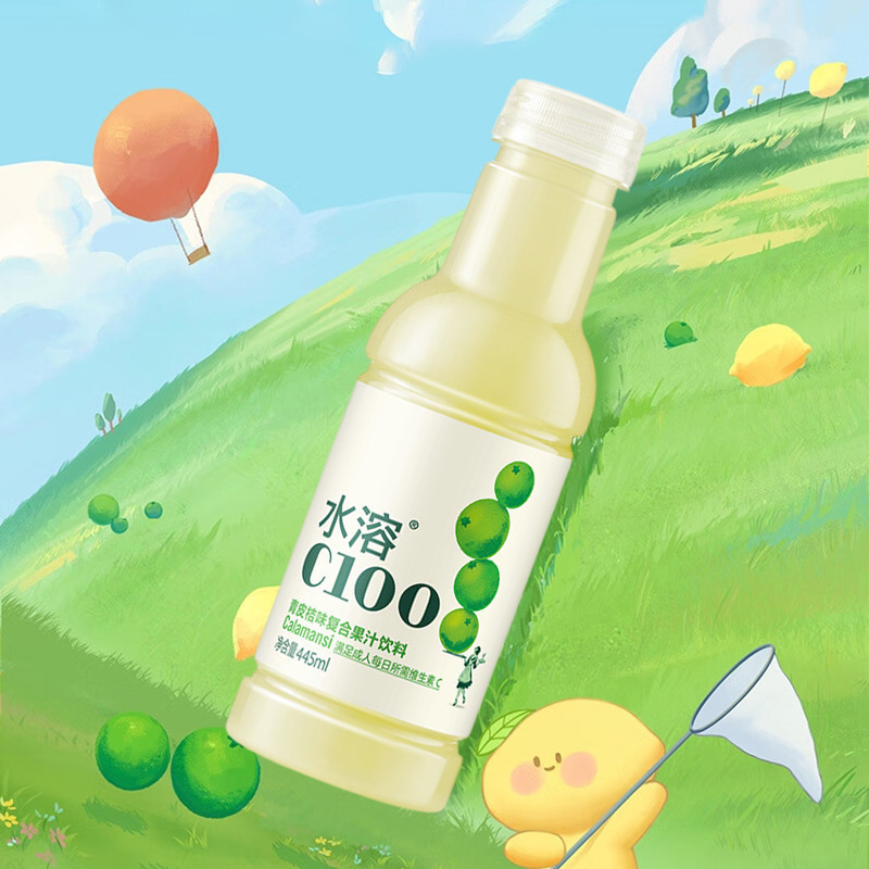 農福泉 水溶性C複合果汁飲料 445ml×15本 フルボックス 特価 レモンフルーティードリンク|undefined