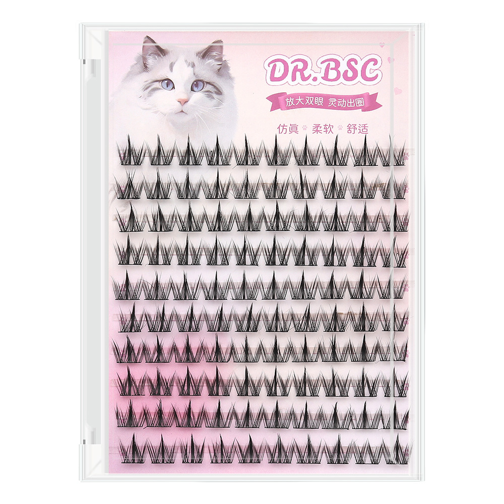 Canine pestañas ojos de perro perezoso trilogía flores de sol largos injerto de pestañas falsas pestañas falsas pestañas de gran capacidad