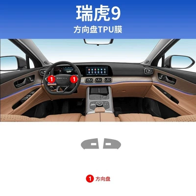 Car interior film 9 Interior Protective Film Special - 23-25-models-steering-wheel-film