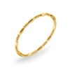 Drop-shaped, bamboo, golden, 750 sample gold