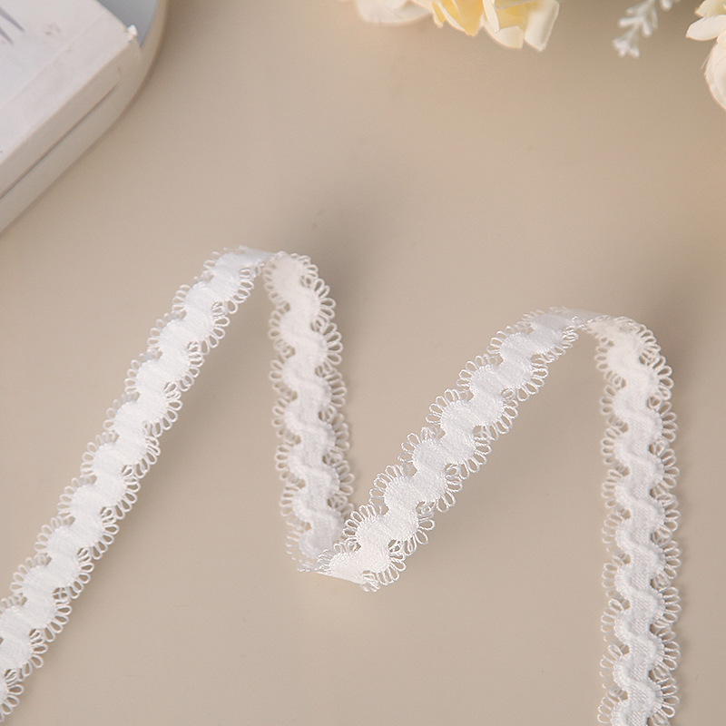 厂家现货锦纶1.5CM波浪月牙松紧花边  内衣内裤松紧带等服饰辅料