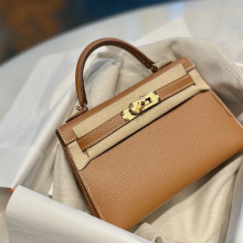真皮蜡线凯莉包mini二代epsom牛皮leather东莞皮具小手提斜挎女包