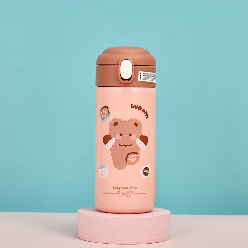 Niedliche Edelstahl Trinkflasche Für Kinder Im Wald Design_voghion.com
