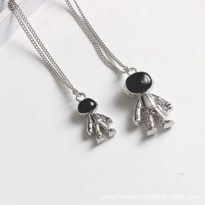 Робот ins европейский и американский мужской хип-хоп личность астронавт Луна космонавт робот кулон уличное ожерелье