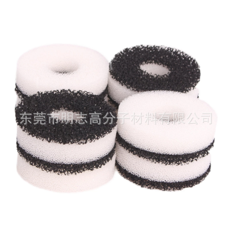 洗手盆防堵过滤棉 洗面台毛发杂质过滤海绵垫圈 月牙净水填充海绵