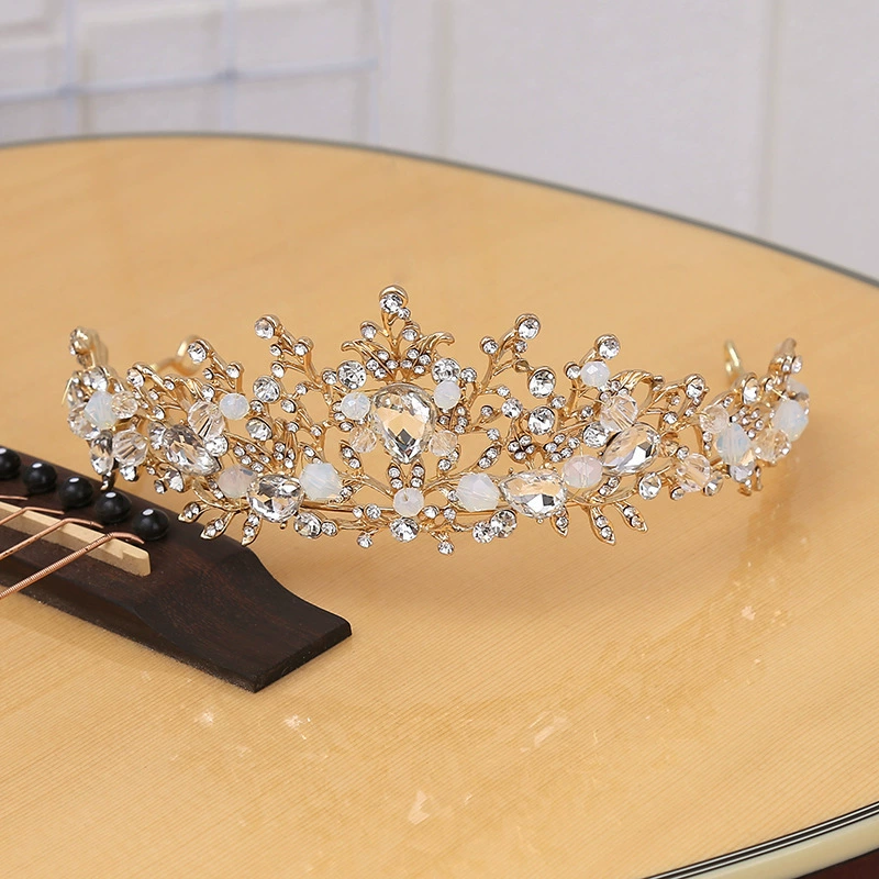 Новая корона невесты свадебная головная украшение бусы кристаллы корона из rhinestone корона для дня рождения банкет для волос