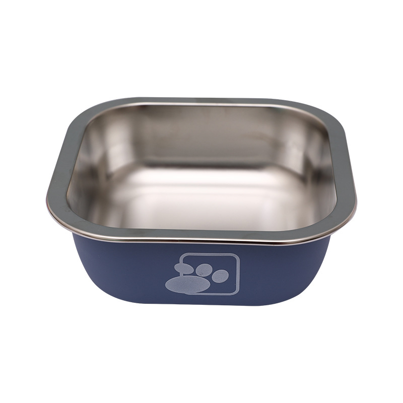 Cuenco de perro de acero inoxidable tazón de fuente de perro antidetonante tazón de comida para perros extra grande tazón de arroz para perros grandes perro mediano alimentador para mascotas