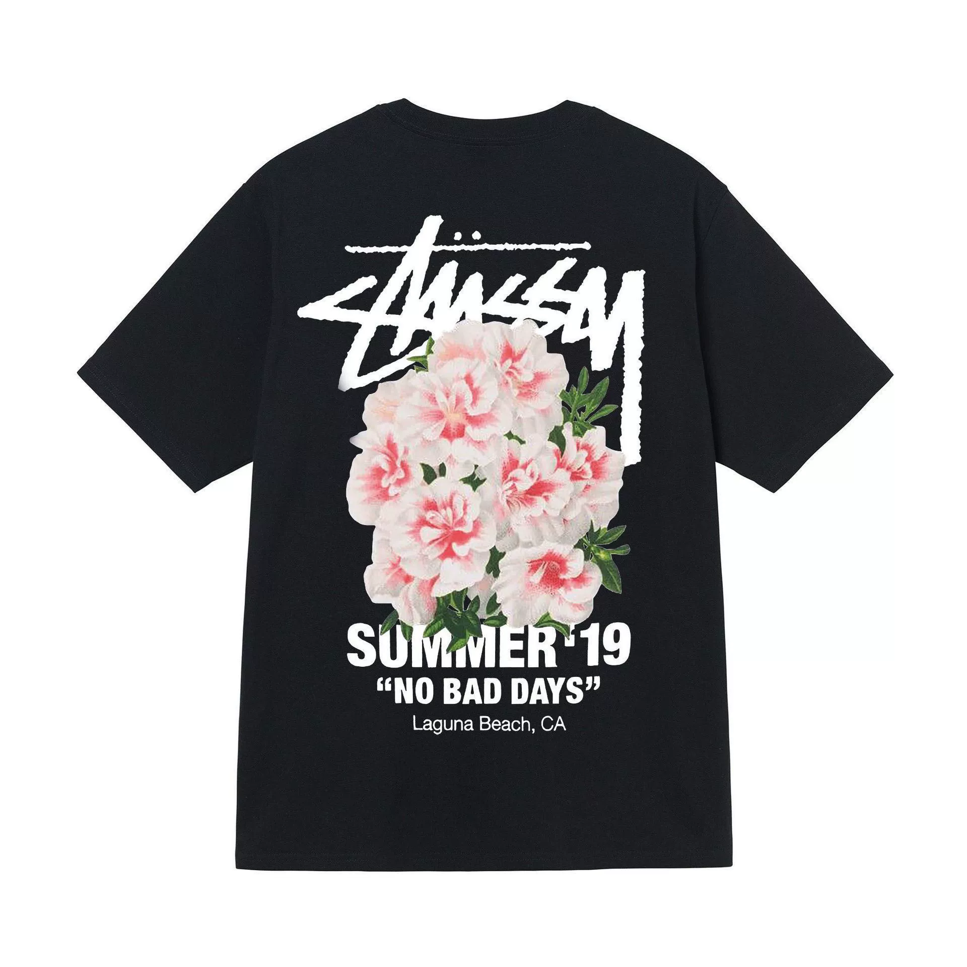 Футболка (Stussy) свободного кроя унисекс, короткий рукав, ткань 230 г, коллекция лета 2025