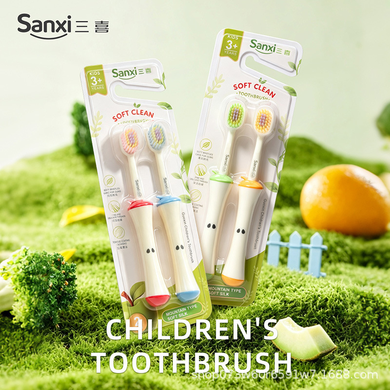 Apple Core Children's Toothbrush, Jelly-Colored Soft-Bristled Toothbrush for Ages 3-12, Deep Cleaning for the Teething Period, Wholesale from Manufacturer Apple Core Children's Toothbrush, Jelly-Colored Soft-Bristled Toothbrush for Ages 3-12, Deep Cleaning for the Teething Period, Wholesale from Manufacturer