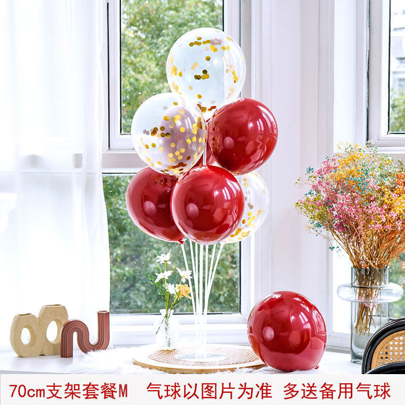 气球桌飘支架路引立柱落地拖杆婚礼节庆生日场景布置装饰粘胶|undefined