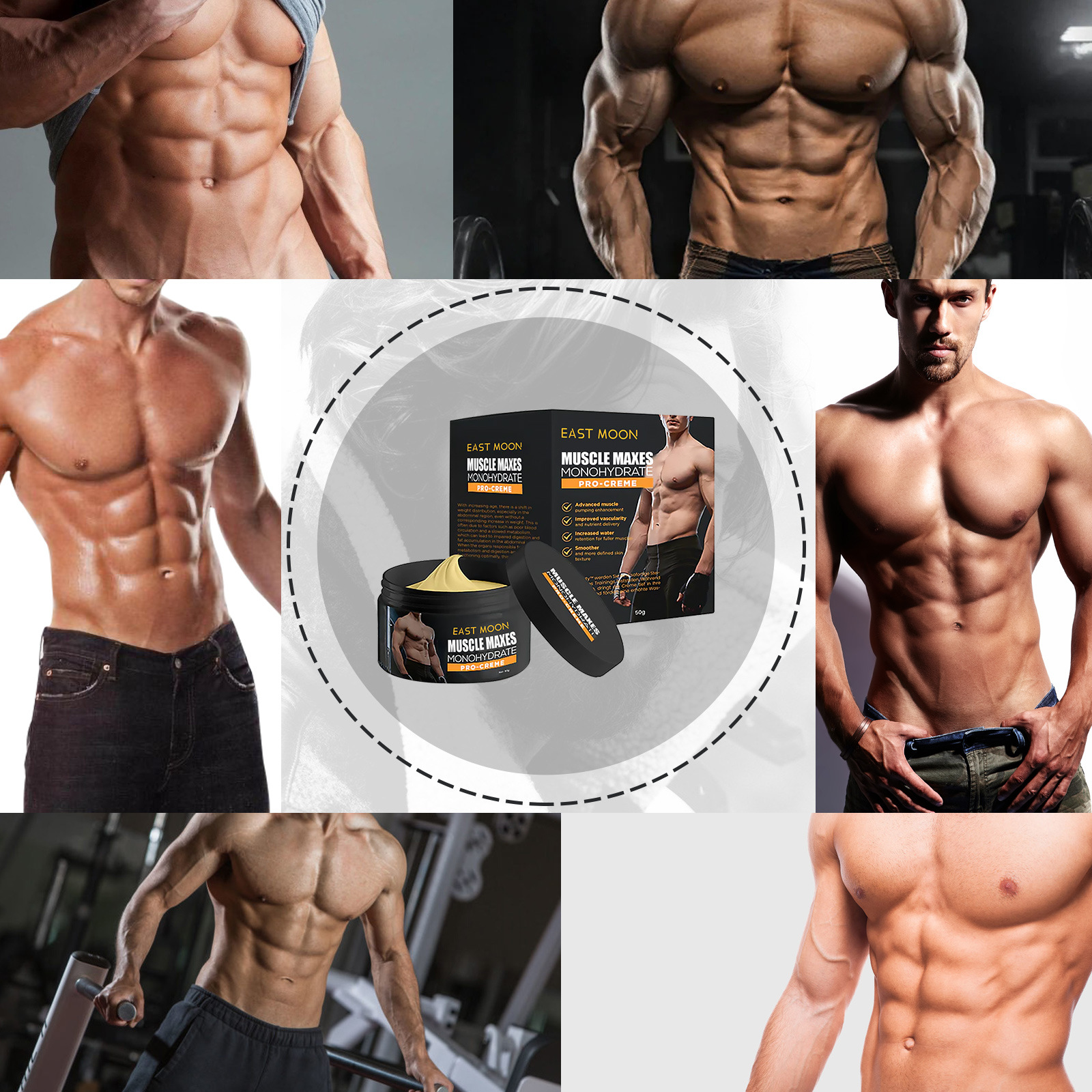 Muscle monohydrate pro-creme massagecrème voor mannen lichaam_voghion.com