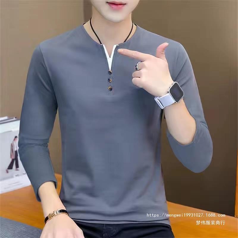 Cotton Men's Long-Sleeve T-Shirt Spring Wear Top Autumn Layering Men's Clothing 2026 New Style Base Shirt Insta Style Mengwei Cotton Men's Long-Sleeve T-Shirt Spring Wear Top Autumn Layering Men's Clothing 2026 New Style Base Shirt Insta Style Mengwei