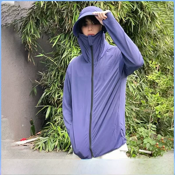 Ice silk sunscreen clothing men and women with riding sunscreen clothing assault clothing original yarn plus size fishing clothing coat logo