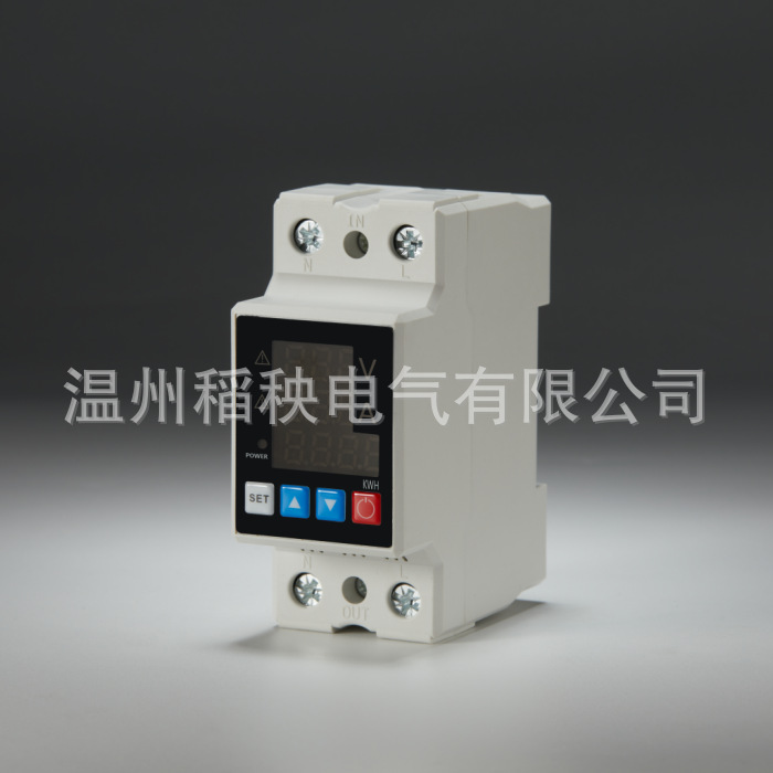 自复式过欠压过流缺相保护器限流器可调延时63A过载断电220电能显