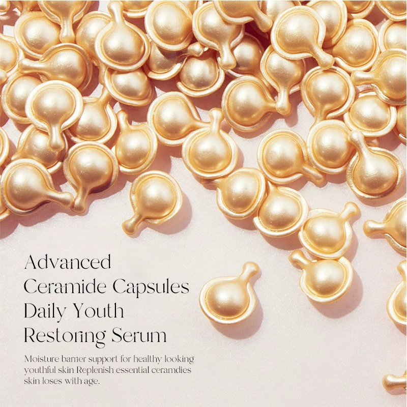 Золотой клей Керамидный уход за кожей лица Эссенция второго импульса Увлажняющая Укрепляющая Увлажняющая Капсульная эссенция для ухода за кожей