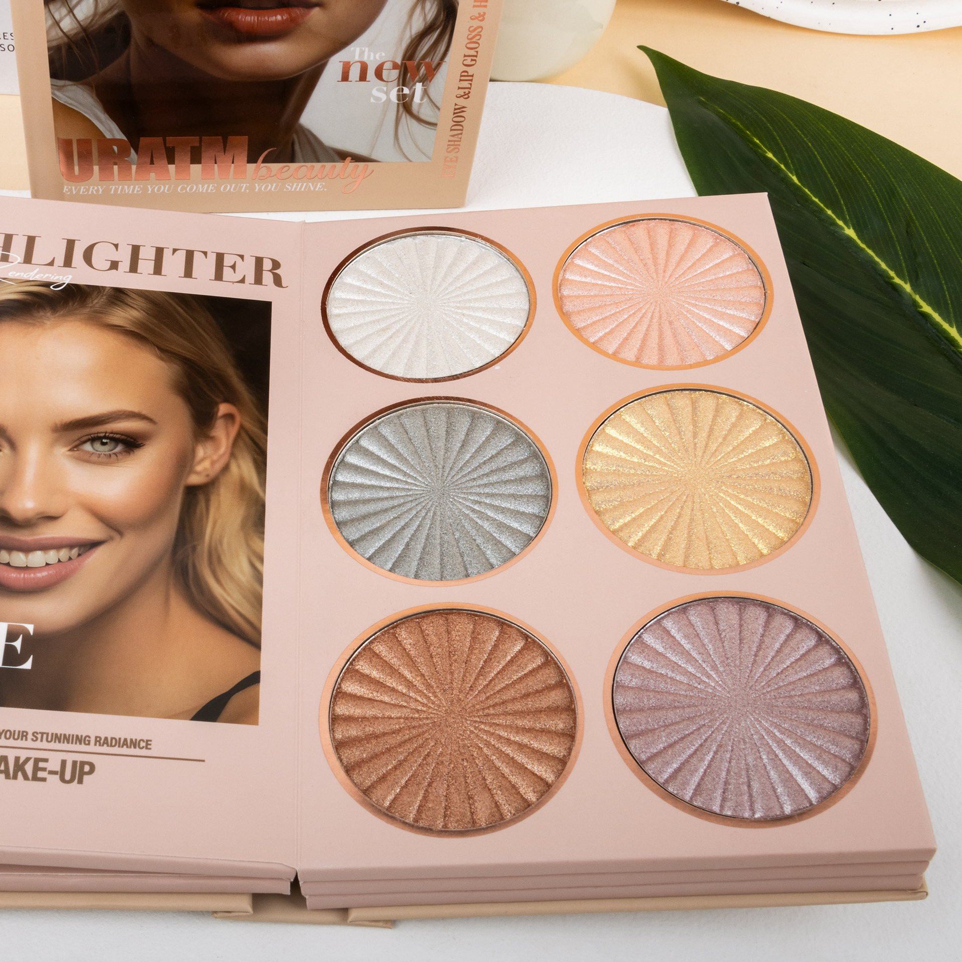 Cross-border bestseller: 67-color makeup palette, five-layer flip book eyeshadow palette, matte pearlescent blush, contour and highlight in one piece undefined