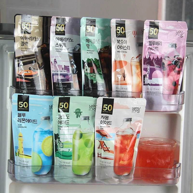 Южная Корея импортировала youus si mei черный кофе со вкусом фундука готовый к употреблению кофе персик фруктовый напиток 340ml мешок