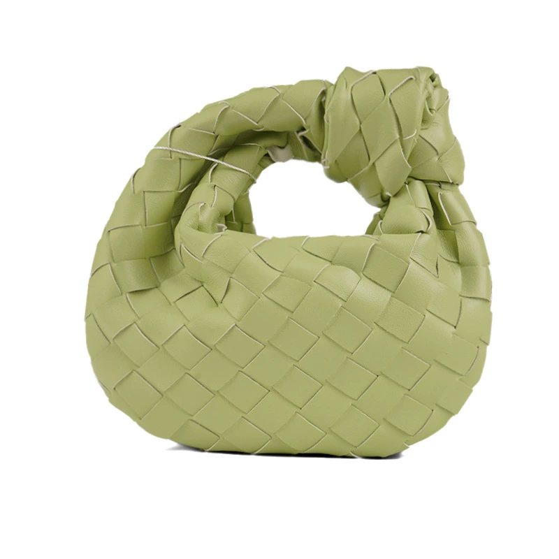 Handmade Woven Cloud Armpit Bag, Mini 17×5×18 cm, Pillow Style, Multi-Color
