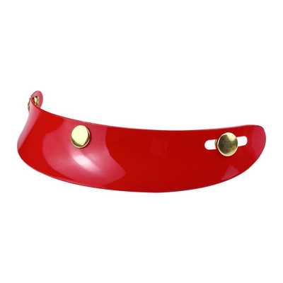 Taiwan Retro Helmet Short Brim Motosiklet dəbilqələri - red