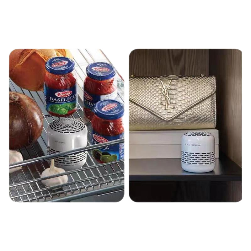 Caja desodorizante para refrigerador con nanocalisador cortado en CH, preservación antibacteriana Q8, sin elemento filtrante de repuesto, se puede utilizar durante 10 años