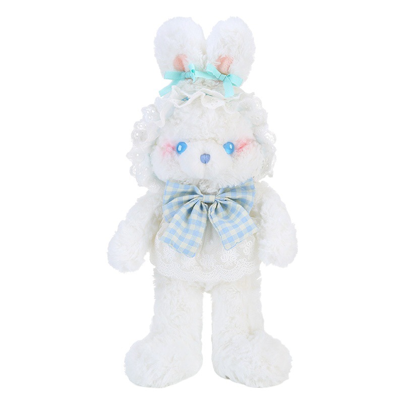 Abrazo bebé genuino Lolita conejo muñeca cinta pajarita oso de peluche de juguete animal muñeca de trapo regalo