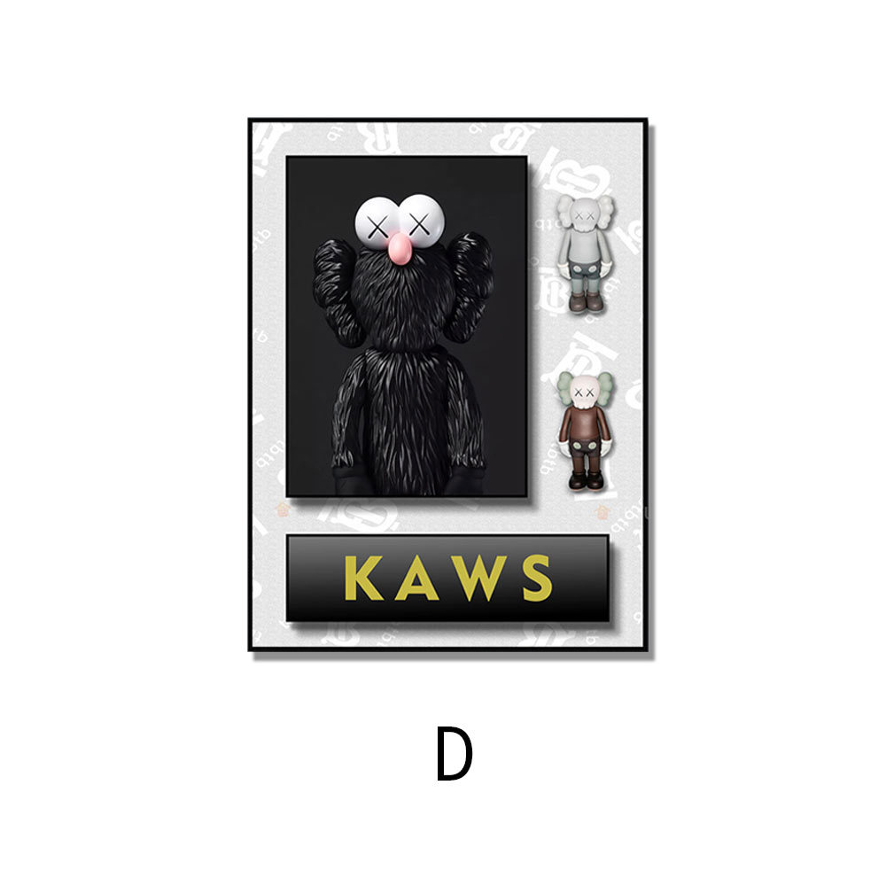 Moda violento oso calle sésamo hecho a mano pintura decorativa sala de estar sofá fondo pared dormitorio pasillo colgante pintura