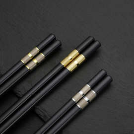 筷子批发餐厅酒店中式合金筷子防滑耐高温可消毒家用餐具合金筷