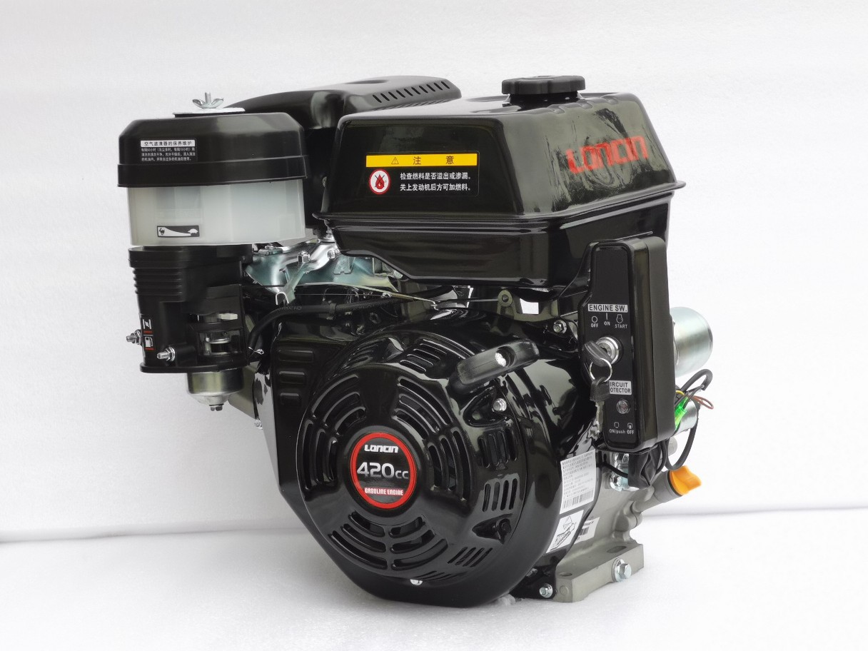 Longxin G420F turbine gasoline engine ship machine 420cc road cutting machine flat key 25mm shaft diameter