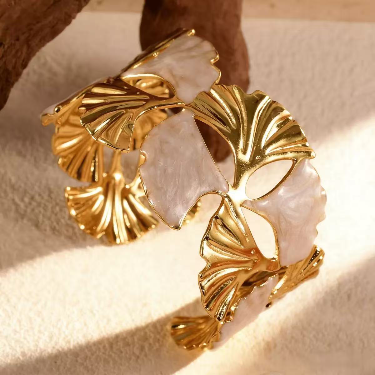 Ginkgo Bracelet Blanco