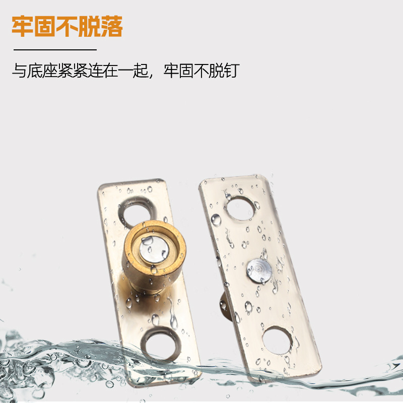 Jin Ding engrosado puerta deslizante de madera localizador de rueda de elevación fijador de rueda de tierra de doble rodamiento límite accesorios de puerta deslizante fija