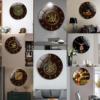 CC102-109 Cross-border three-dimensional 60cm circular acrylic mute large hanging clock home decoration 3D wall sticker clock