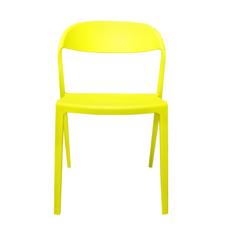 Sillas de comedor caseras de plástico grueso se pueden apilar para sentarse cómodamente mesa y silla de comedor nórdica diseñador de taburetes creativos image 6