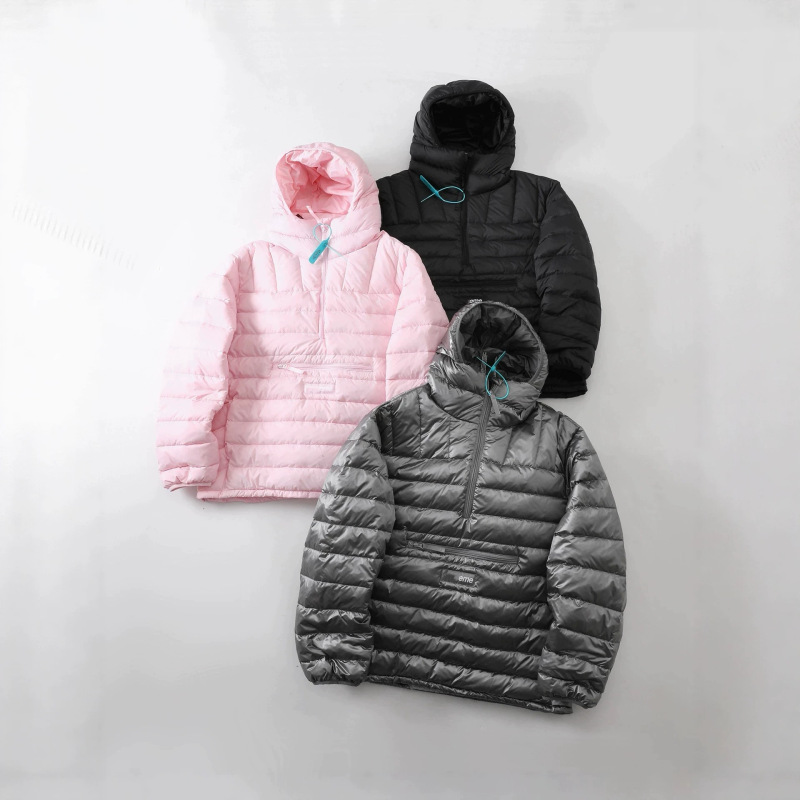 Cross-border wholesale: New autumn/winter loose-fit, half-zip, hooded, warm down jackets and outerwear for men and women, suitable for couples Cross-border wholesale: New autumn/winter loose-fit, half-zip, hooded, warm down jackets and outerwear for men and women, suitable for couples