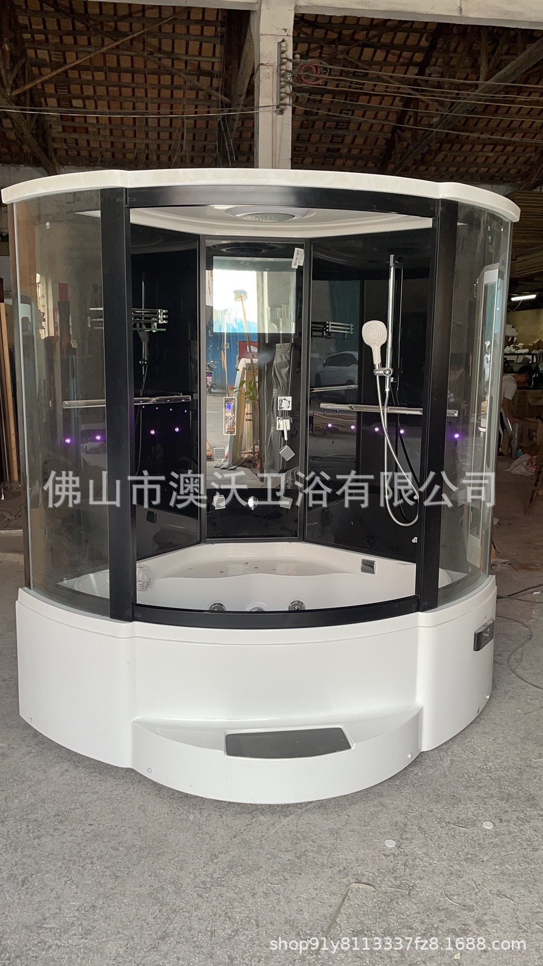 Sala de vapor con bañera de masaje baño ducha baño integrado sala de vapor húmedo sauna