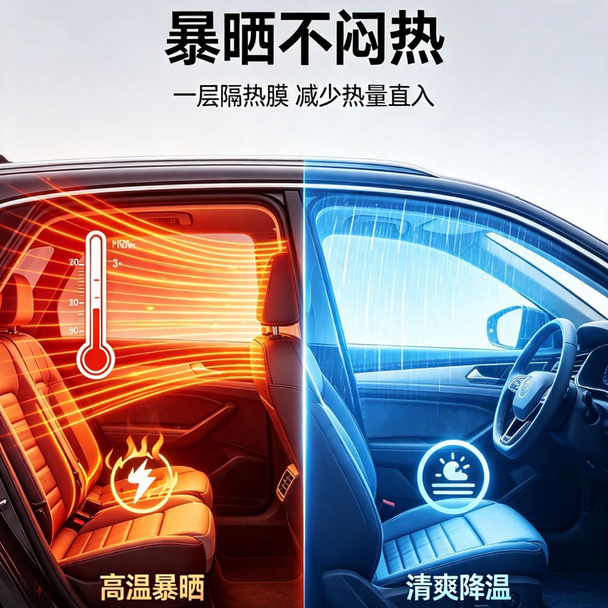Car windshield film, privacy film, sun protection film, explosion-proof, sun-resistant, full car window film, scratch-resistant