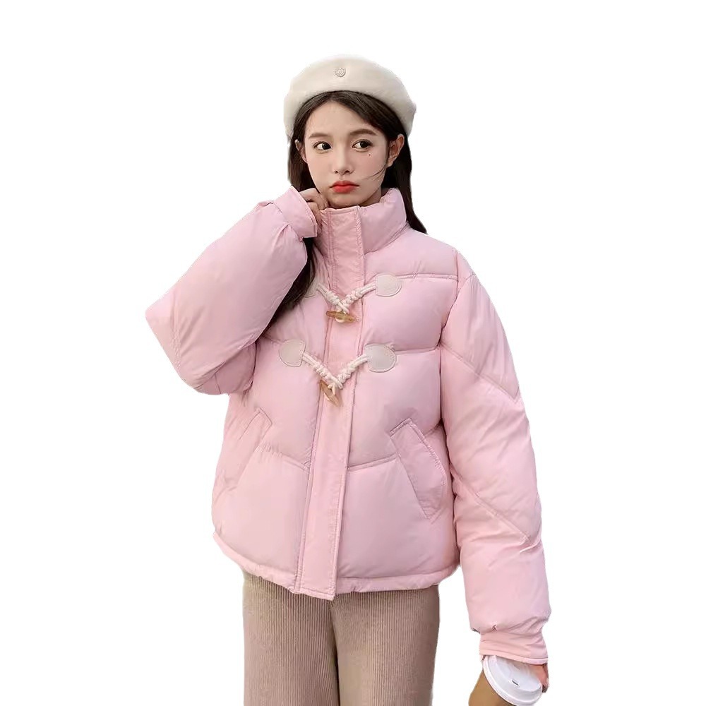 Comercio exterior abrazadera de algodón de pluma para mujeres corto invierno 2025 chaqueta de algodón gruesa suelta chaqueta de algodón pequeña chaqueta image 6