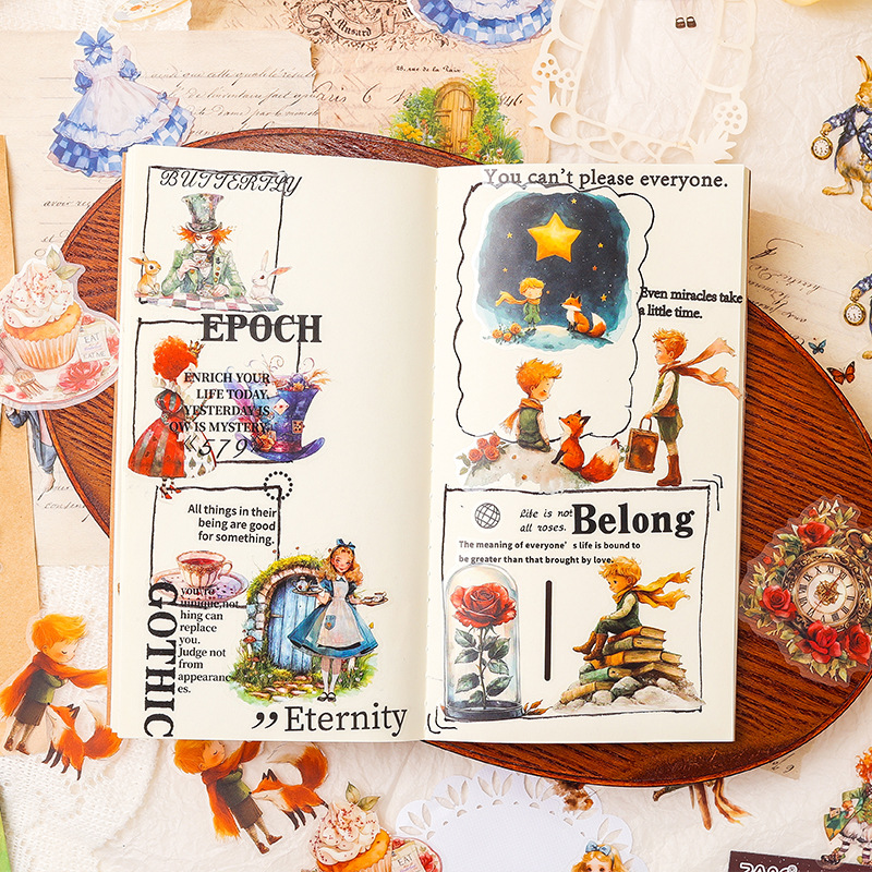 Fantasy Journey Series Little Prince Theme Pet Paquete de pegatinas de cuenta manual de bricolaje Pegatinas de material de decoración de cuenta manual