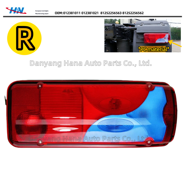 Conjunto de luz traslúcida/trasera para alemán MAN camión TGA/TGS/TGX/TGE luces de coche 81252256544