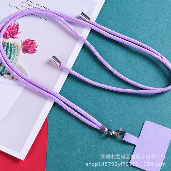Cordón de teléfono móvil universal cuerda de cuello ajustable desmontable crossbody moda largo Internet celebridad TikTok Halter cuerda anti-perdida