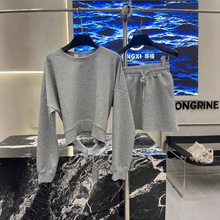 现货韩国东大门blossom向日葵欧尼同款简约时尚卫衣卫群套装休闲