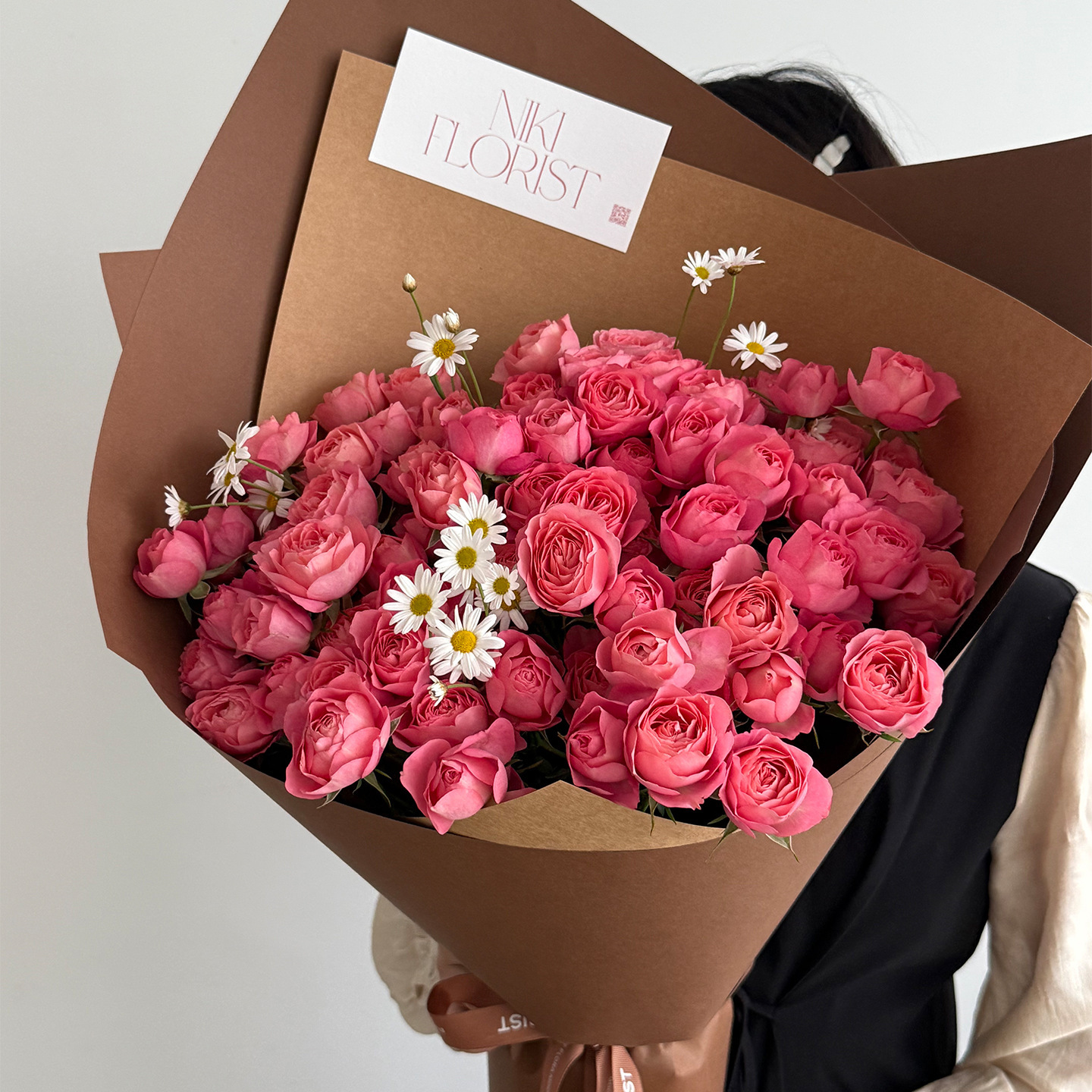 Papel duro engrosado, papel de embalaje blanco puro, papel de embalaje de flores de alta calidad, material de embalaje al por mayor