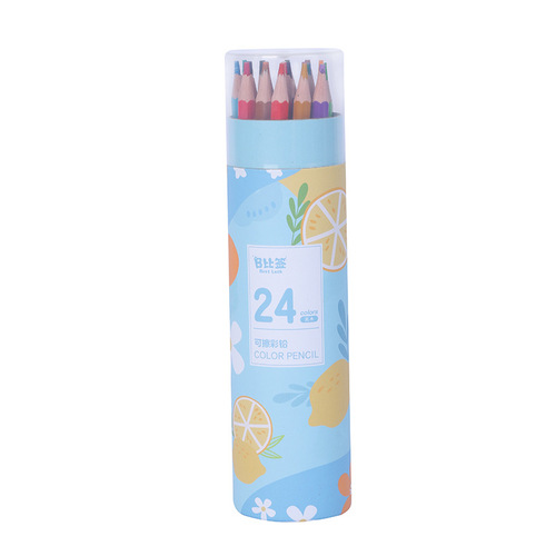 Erasable colored pencils 48 colors wood-free colored pencils for painting students with children's art graffiti hand-painted wholesale