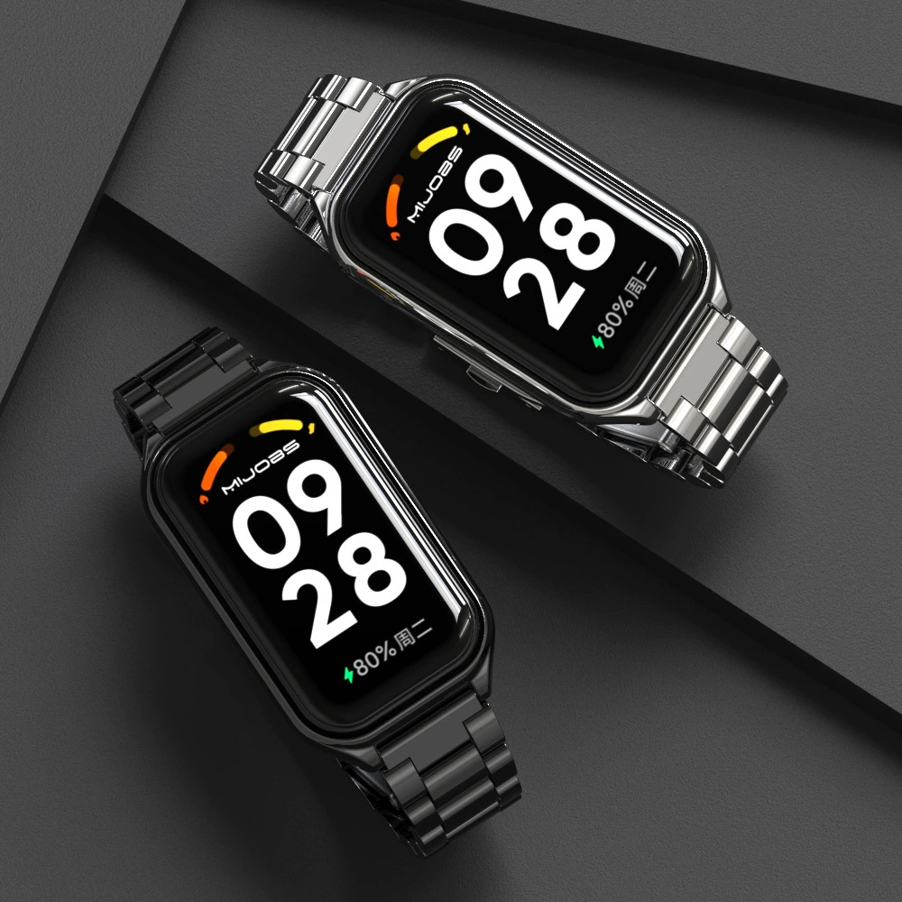 Уместен Redmi 3 Redmi браслет 2 ремень Xiaomi Mi Band 8 9 Active Milan Sanzhu нержавеющая сталь настенная бот