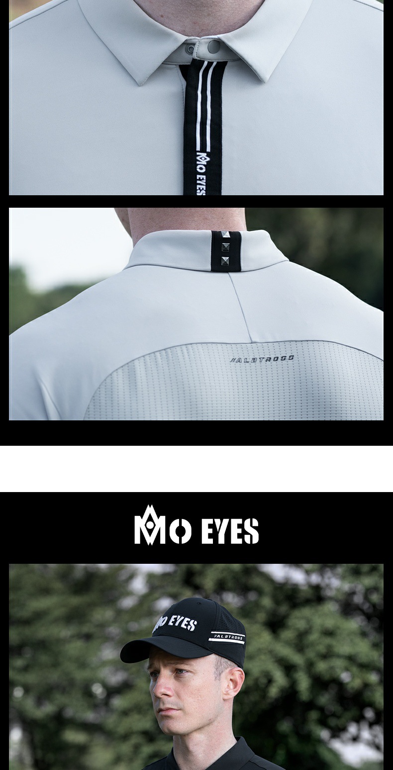 Áo polo nam tay ngắn MO EYES Magic Eyes thoáng khí mùa xuân hè — M25YF028-Áo màu xám hiện đại [lưới thoáng khí/mềm mại và có độ đàn hồi cao], M25YF028-áo xanh [lưới thoáng khí/mềm mại và có độ đàn hồi cao], M25YF028-áo đen [lưới thoáng khí/mềm mại và có độ đàn hồi cao] chi tiết 12