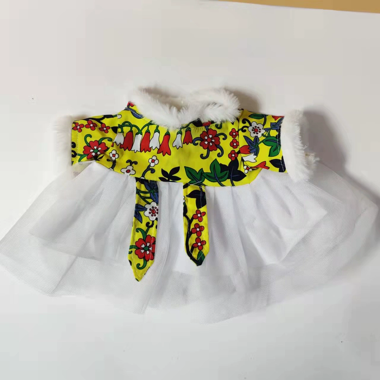 Кукла, платье, юбка, 30 см, с маленькими мишками, детская одежда